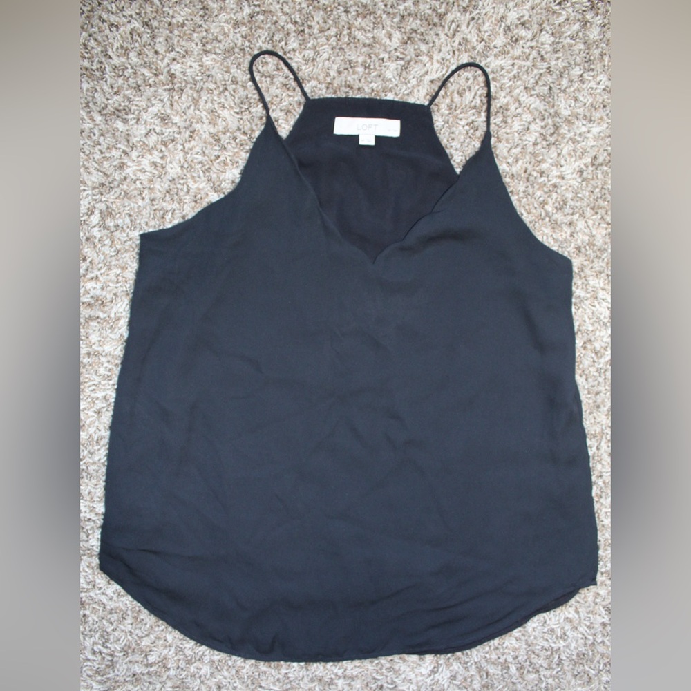#1- LOFT Black Sleeveless Camisole Tank Top